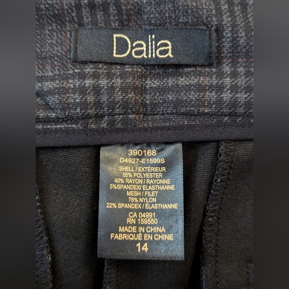 Dalia Plaid Size 14 Grey Women's Trousers - Picture 3 of 9